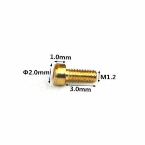 CD Pattern Carbon Steel Screw Torx Flat Head Micro Small Tapping Screw with Nylon Patch Thread for Watch & Computer