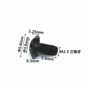 M0.6 M0.7 M0.8 M1.0 Small Flat Head Micro Tapping Screw Carbon Steel 304 Thread Locker for Watch & Computer Use